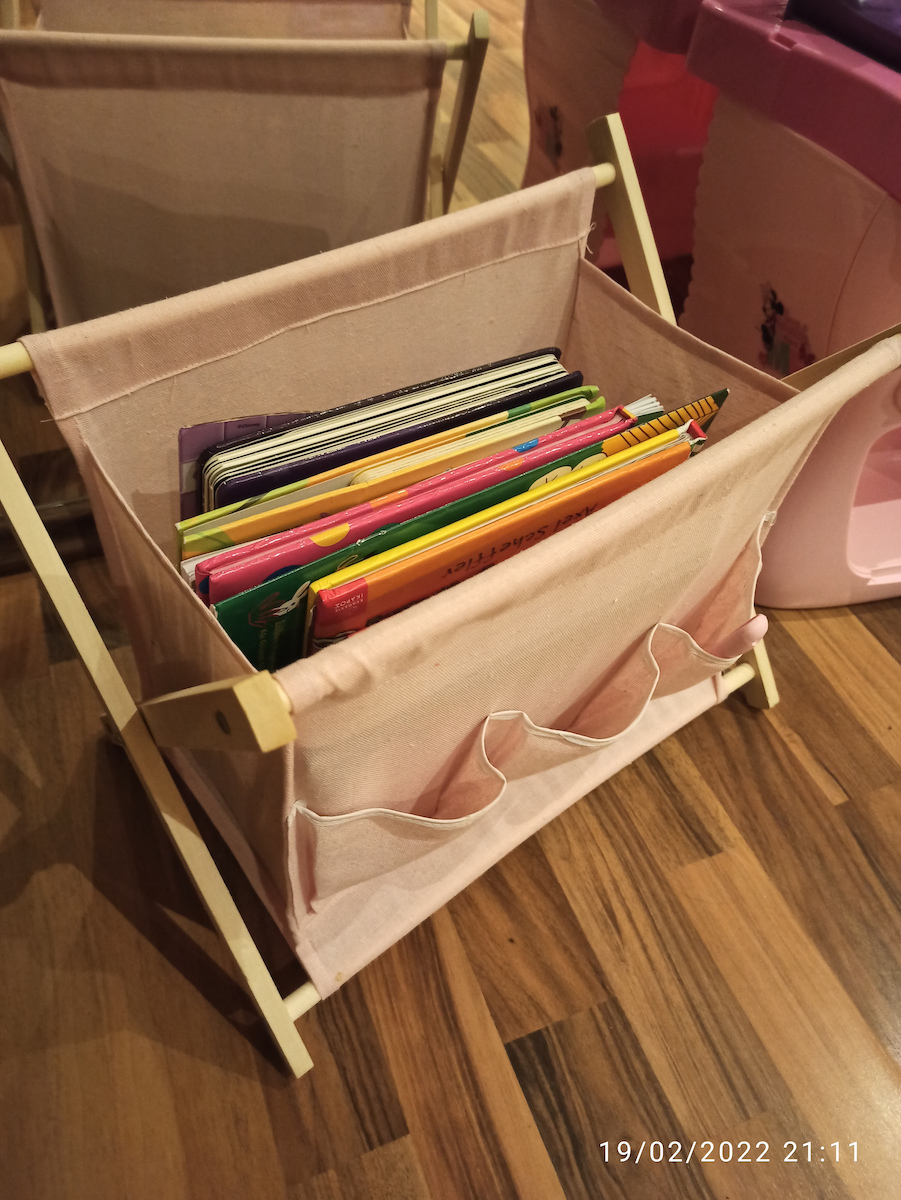 Karageorgos Bros Fabric Magazine Rack Yellow 40x40cm