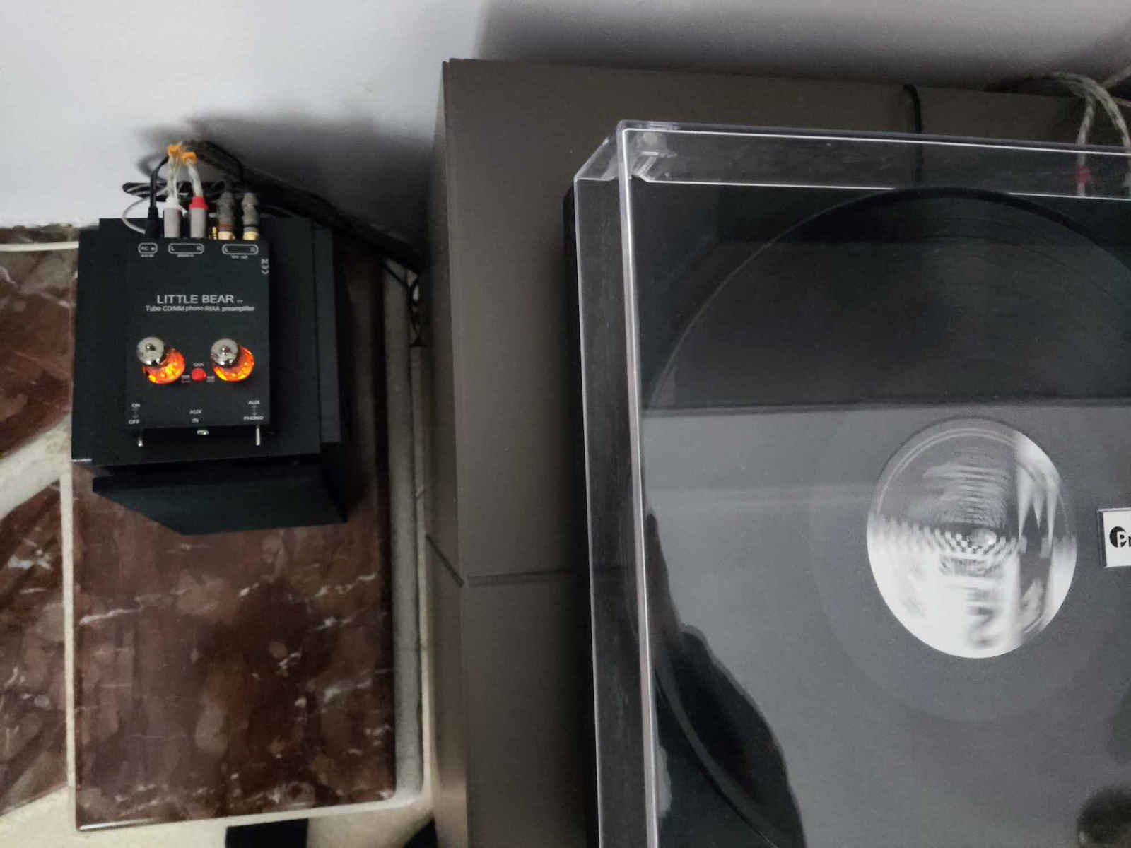 Nobsound Little Bear T7 6J1 Mini Phono Preamp Ασημί