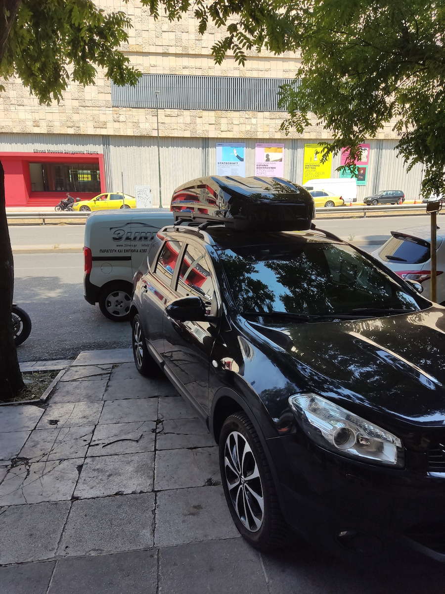 Modula Evo Μπαγκαζιέρα Αυτοκινήτου με Διπλό Άνοιγμα Χωρητικότητας 470lt Μαύρη