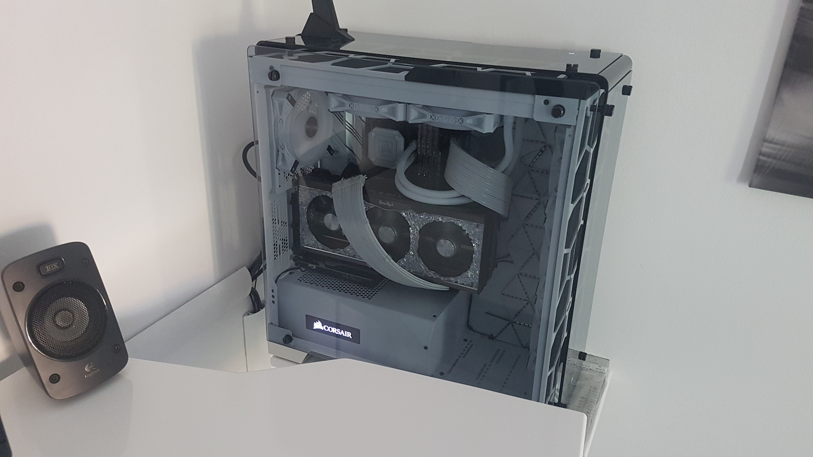 Corsair Crystal 570X RGB Gaming Midi Tower Κουτί Υπολογιστή με Πλαϊνό Παράθυρο White