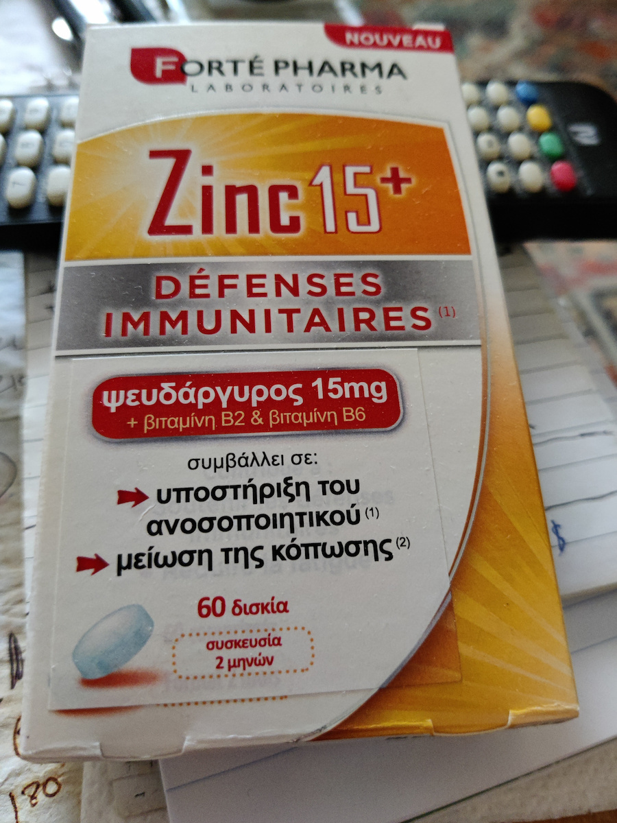 Forte Pharma Zinc 15+ 60 Registerkarten