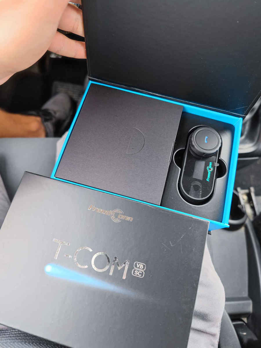 FreedConn T-COM SC Sistem de comunicare pentru motociclete cu un singur căști cu Bluetooth