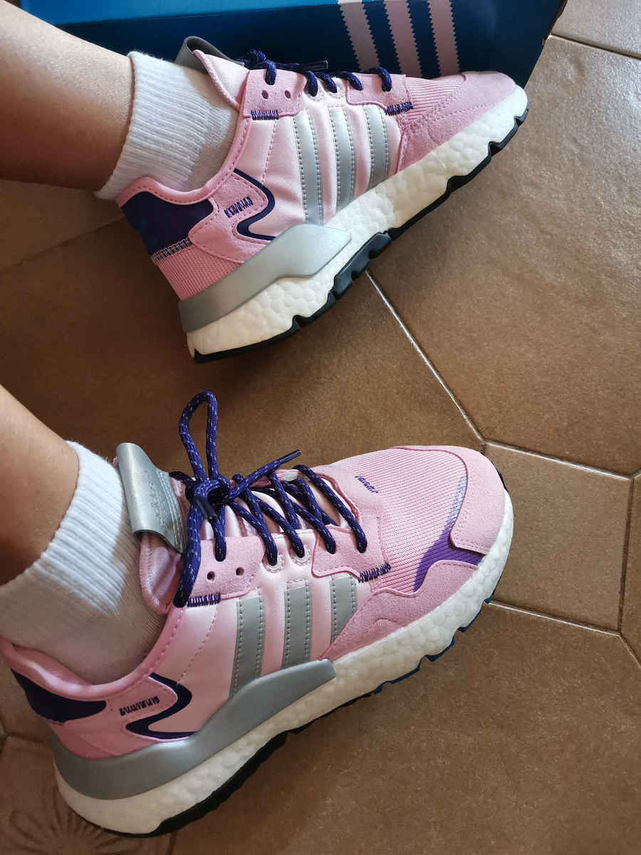 Nite Jogger Damen Sneakers True Pink / Silver Metallic / Collegiate Purple