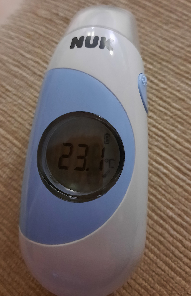 Nuk Flash Ψηφιακό Θερμόμετρο Μετώπου με Υπέρυθρες Κατάλληλο για Μωρά  Γαλάζιο