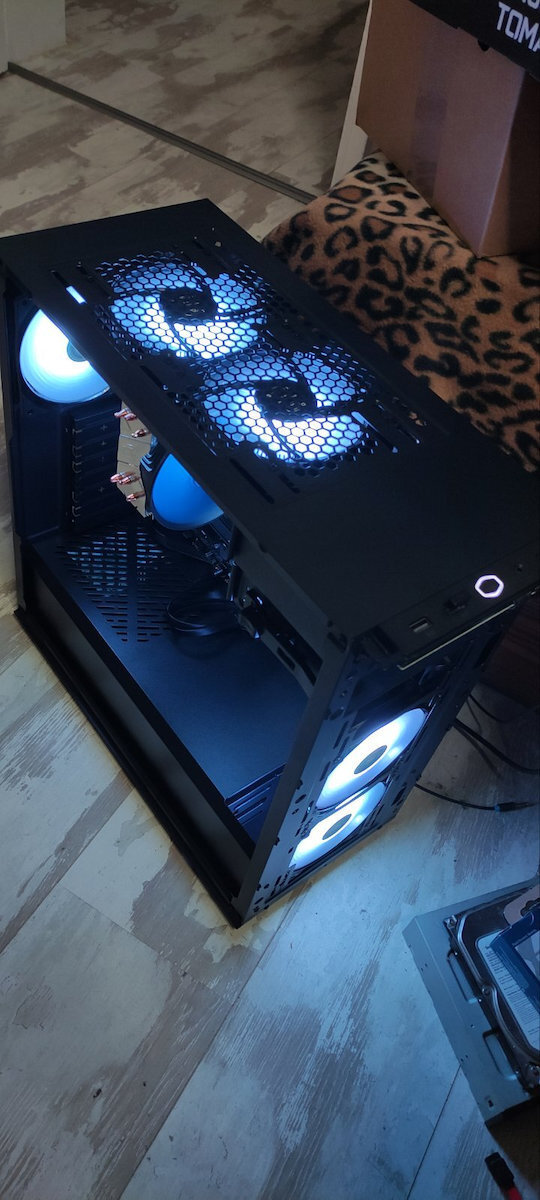 CoolerMaster Masterbox MB600L Midi Tower Κουτί Υπολογιστή με Πλαϊνό Παράθυρο Γκρι