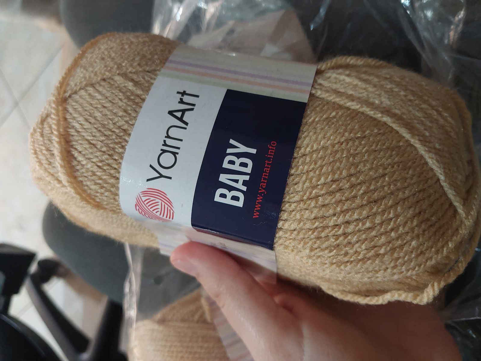 YarnArt Плетиво за плетене Acrilyc Бежов 50м 5гр