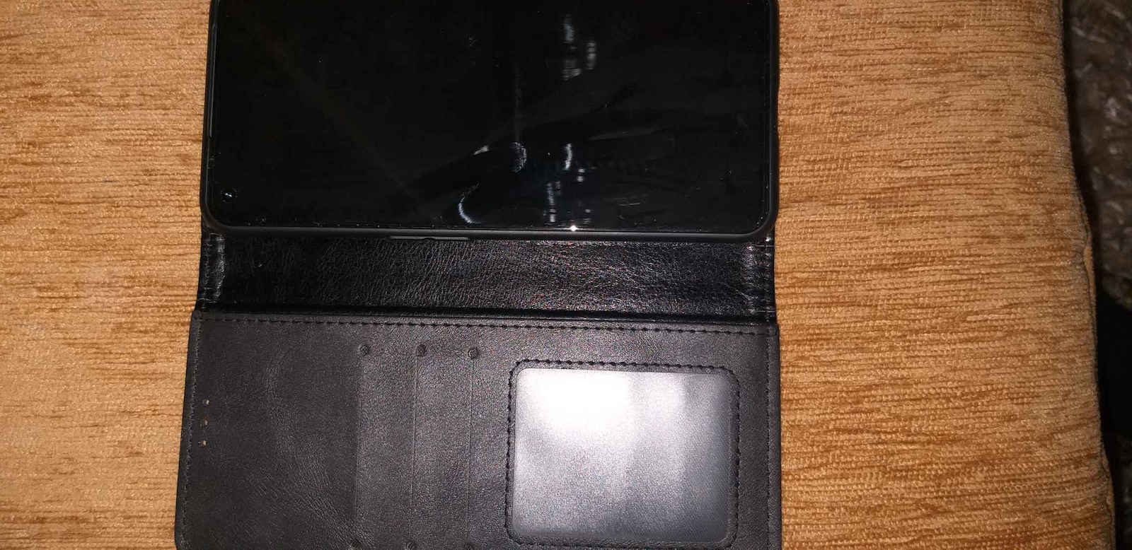 Βάση Στήριξης Όψη Wallet Δερματίνης Μαύρο (Realme GT2 Pro)