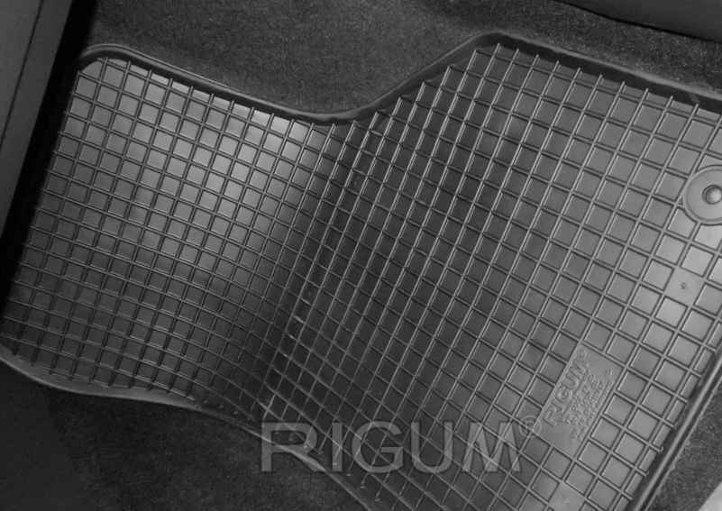 Rigum Set of Front and Rear Mats 4pcs for Seat Leon Volkswagen Golf Audi A3 2012 2019 Black
