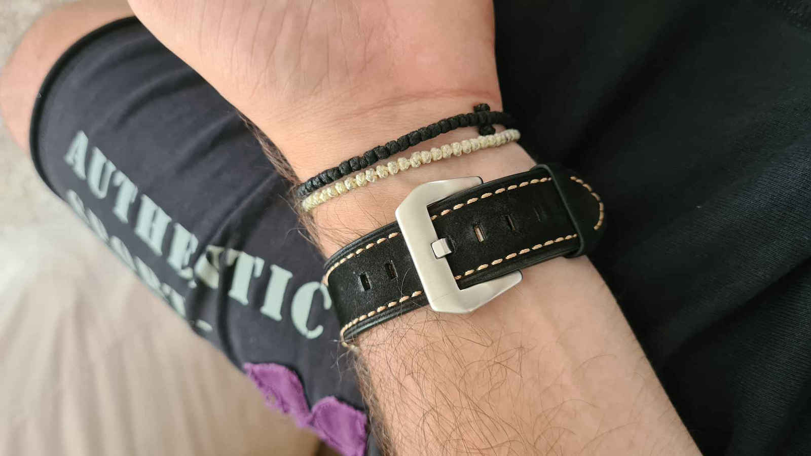 Λουράκι Δερμάτινο Μαύρο (Huawei Watch 3 / Huawei Watch GT 2 Pro)