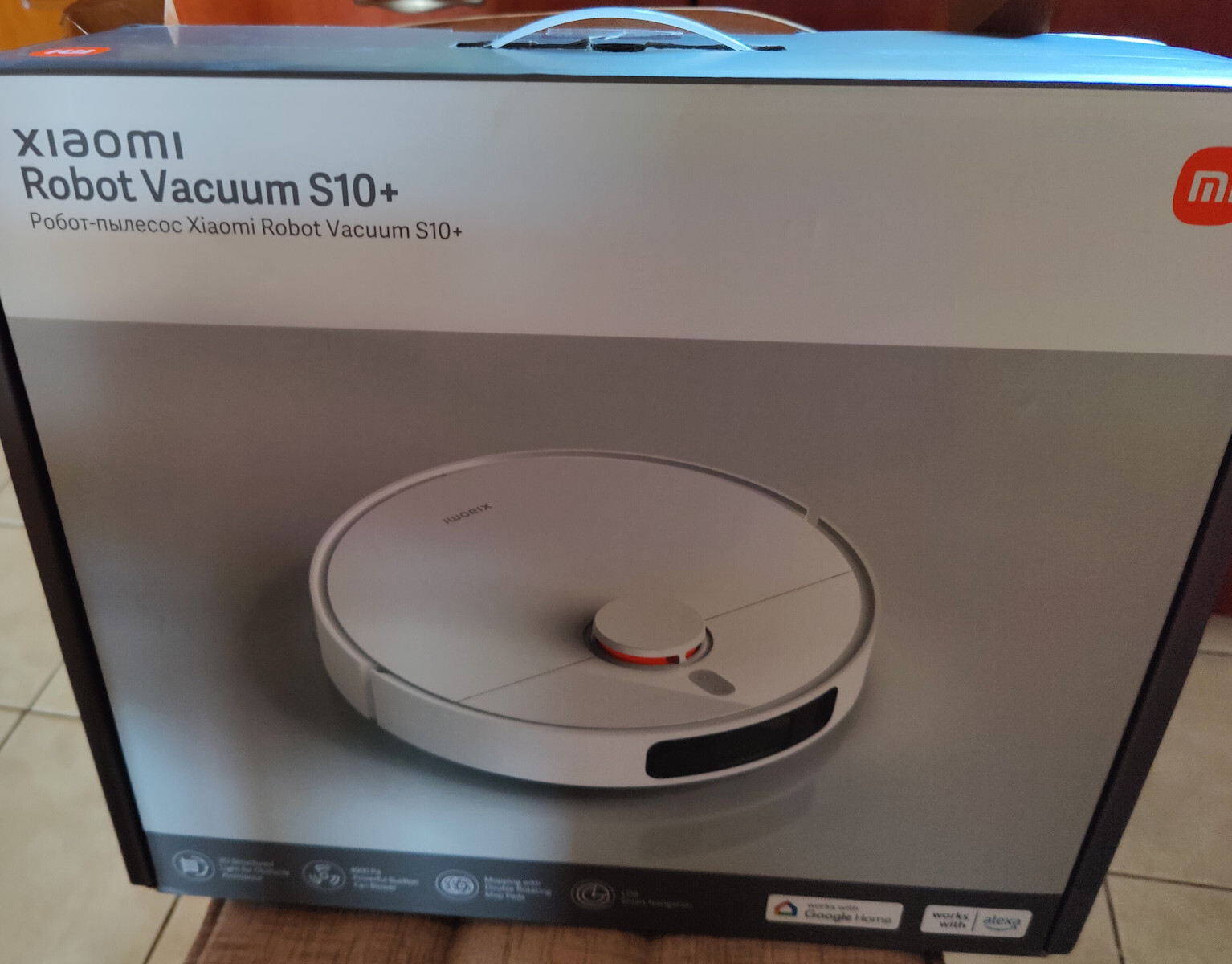 Xiaomi Robot Vacuum S10 Plus Σκούπα Ρομπότ με Αυτονομία έως 120min και Κάλυψη Χώρου έως 200τ.μ. Λευκή