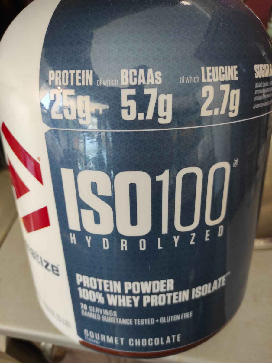 Dymatize ISO 100 Hydrolyzed Πρωτεΐνη Ορού Γάλακτος Χωρίς Γλουτένη με Γεύση Gourmet Chocolate 2.264kg