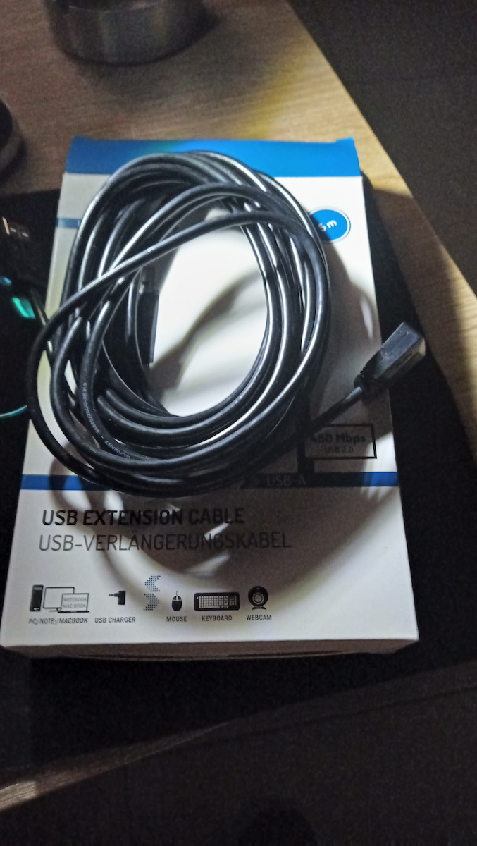 HAMA USB 2.0 Cablu USB-A - USB-A female Negru 5m 00200621