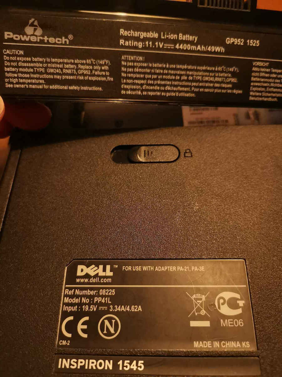 Powertech Συμβατή Μπαταρία για Dell Inspiron 1525/1526/1545/1546 με 4400mAh