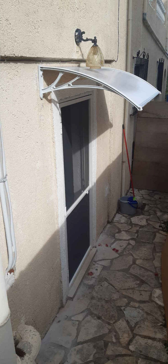 Home & Camp Πολυκαρβονικό Στέγαστρο Πόρτας / Παραθύρου Π150xΒ80cm