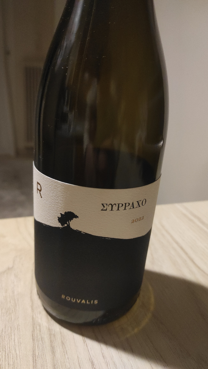 Ρούβαλης Κρασί Σύρραχο Λευκό Ξηρό 750ml