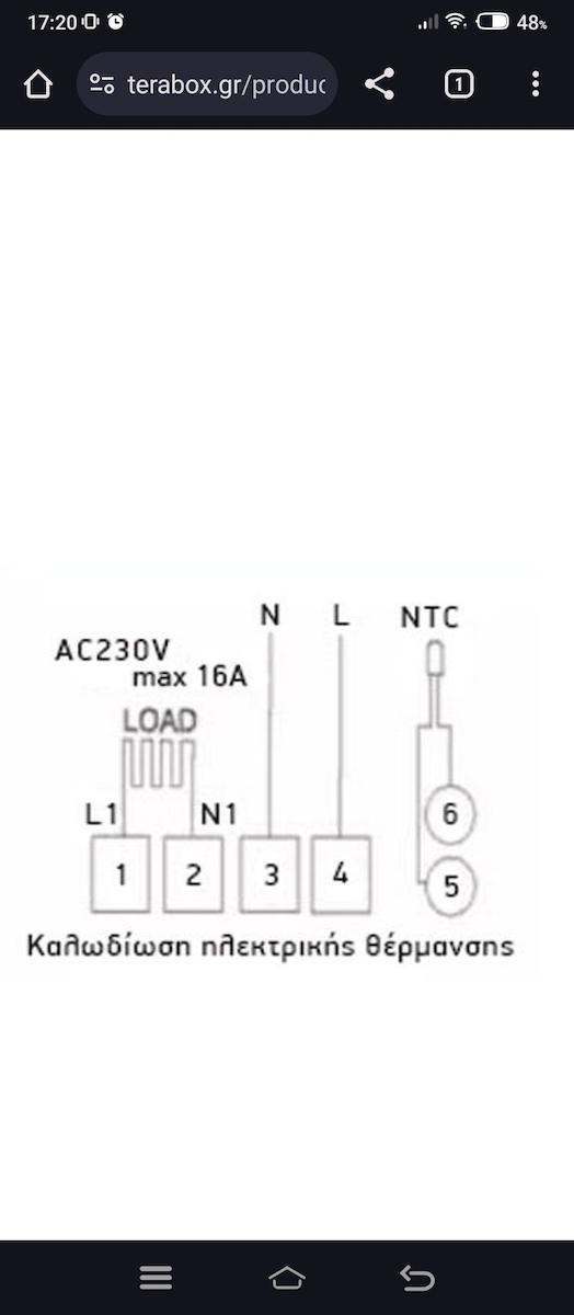 Powertech Digital Termostat Spațiu Inteligent cu Wi-Fi