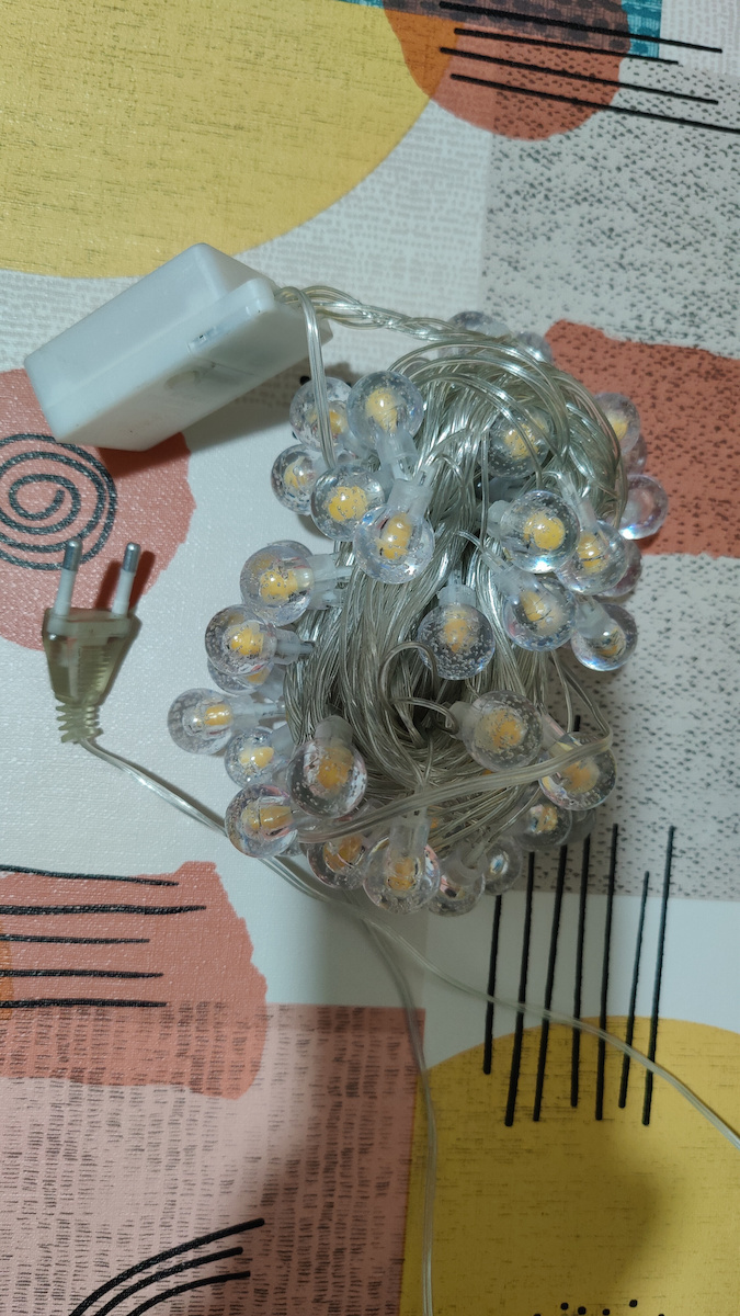 60 Lichterketten LED 10m. Warmes Weiß in Zeichenfolge 1Stück
