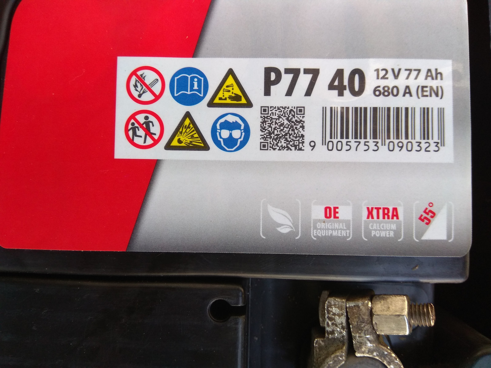 Banner Batterie Auto Power Bull Pro mit Kapazität 77Ah und CCA 680A