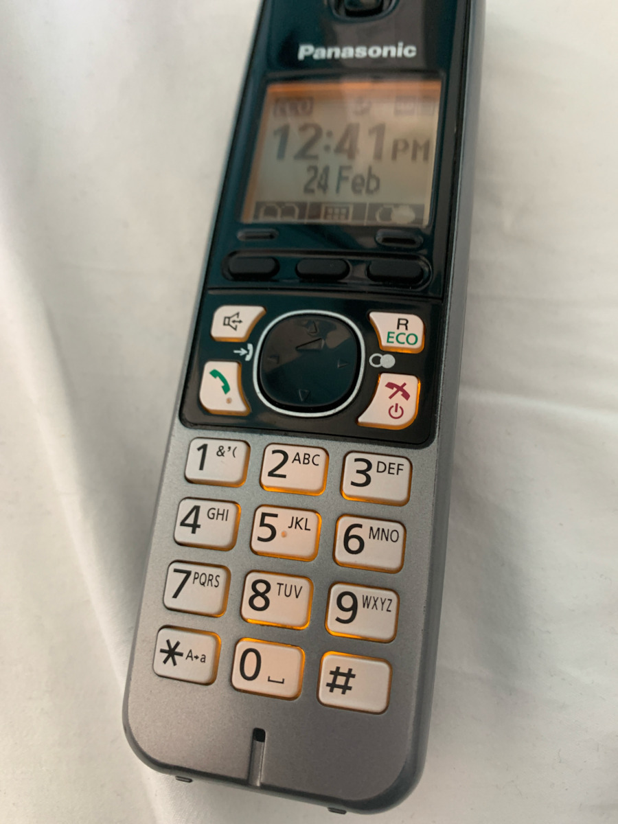 Panasonic KX-TG6721 Ασύρματο Τηλέφωνο Μαύρο
