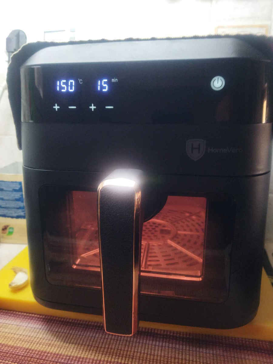 HomeVero HV-AF6.3 Air Fryer 6.3lt Μαύρο