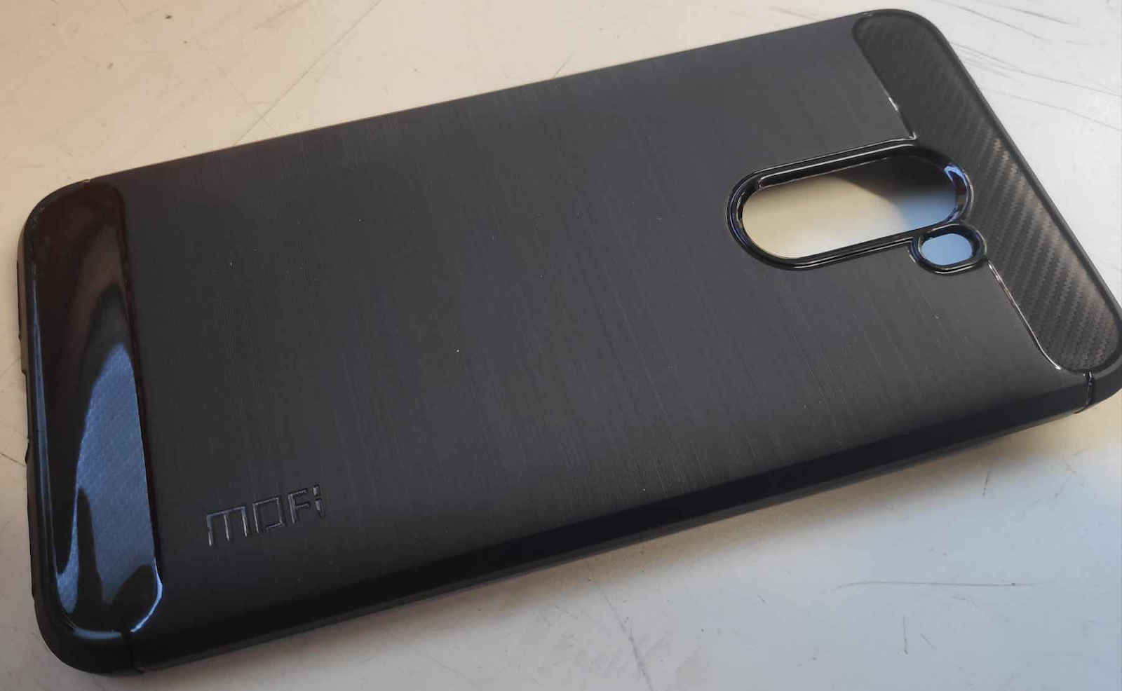 Mofi Carbon Fiber Back Cover Μαύρο (Pocophone F1)