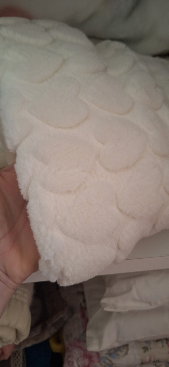 Nancy Dimo Одеяло Детско легло Велур Бяло White 90x120см.