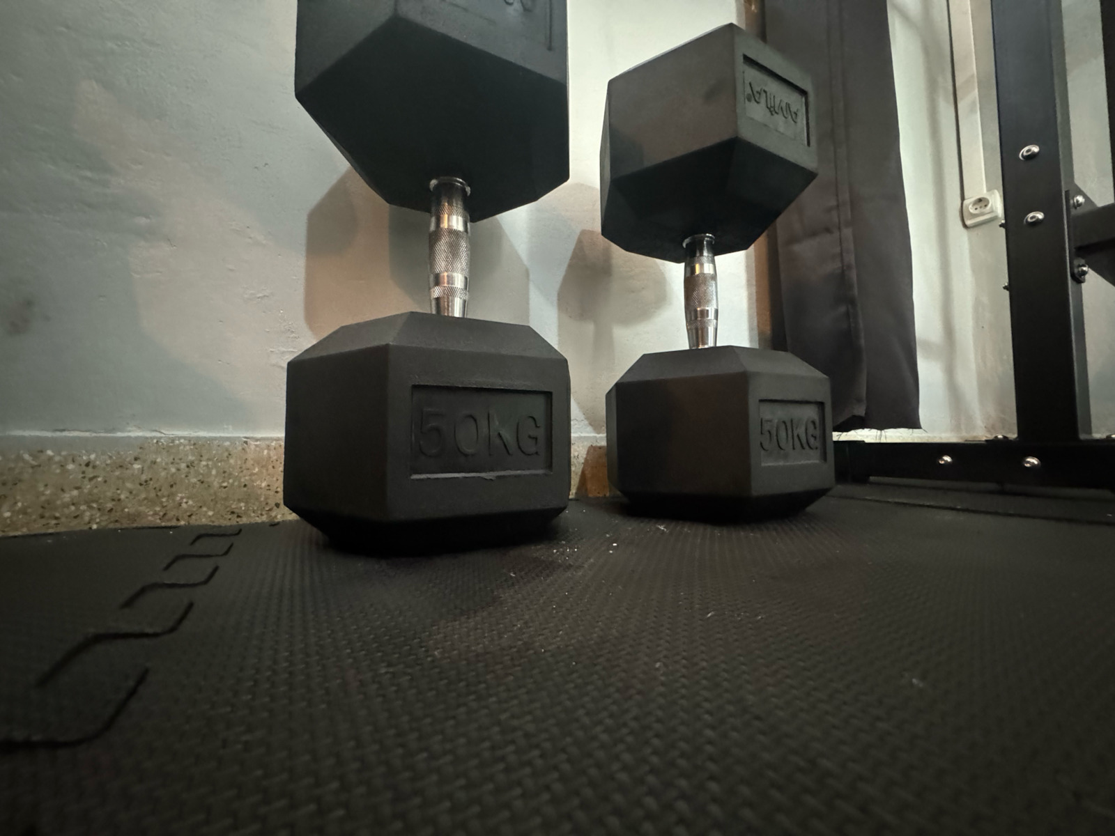 AMILA Βαράκι Εξάγωνο Λαστιχένιο 1 x 50kg