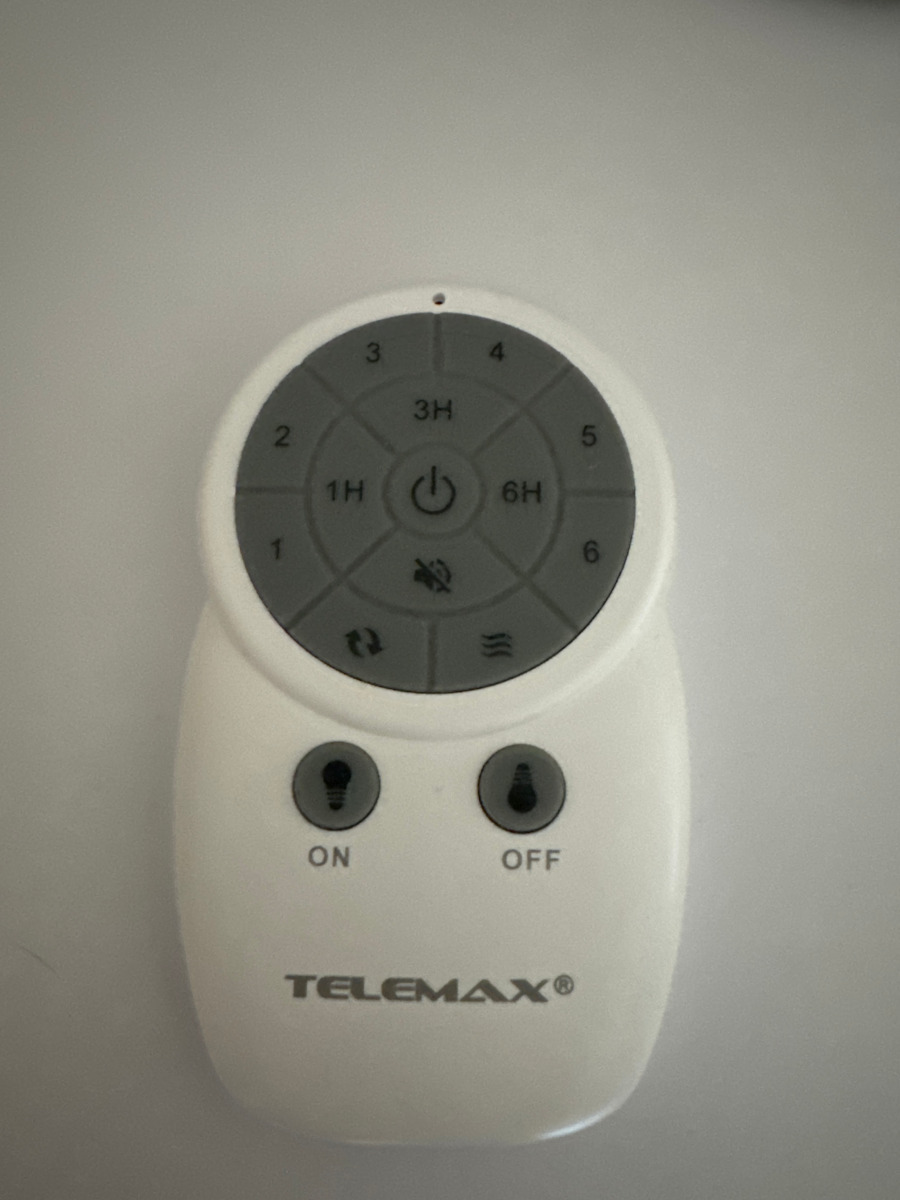 Telemax 46-YJ356 Ceiling Fan 117cm With Oak Light Fixture