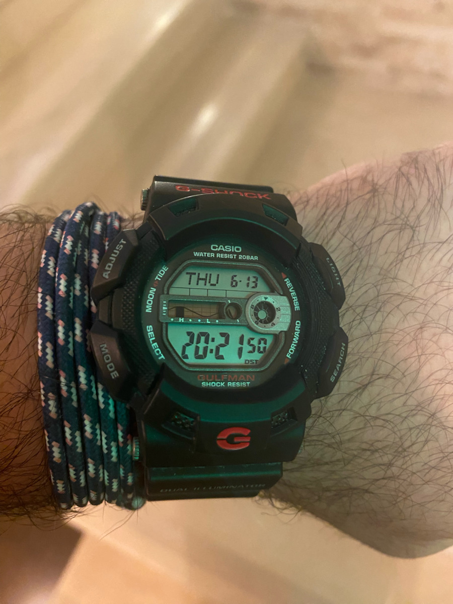 Casio G-Shock Digital Ceas Baterie cu Negru Curea de cauciuc