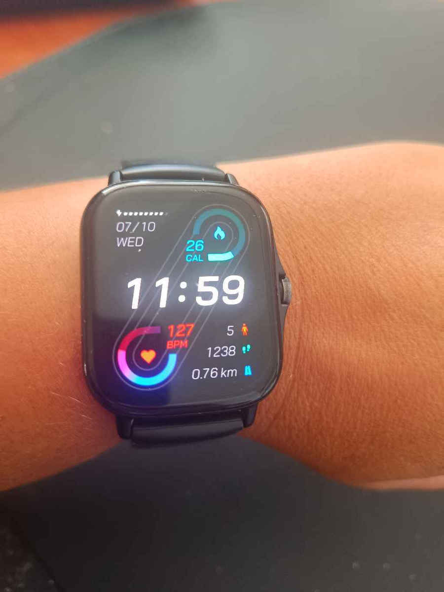 Heart Rate Amazfit Gts Gray Amazfit GTS 2e Smartwatch Built-in