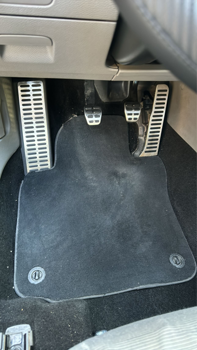 Car Pedal Set for VW Golf Aluminum Silver 4pcs