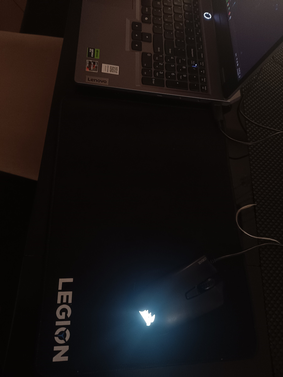 Lenovo Y WW Gaming Mauspad Mittel (350mm) Schwarz