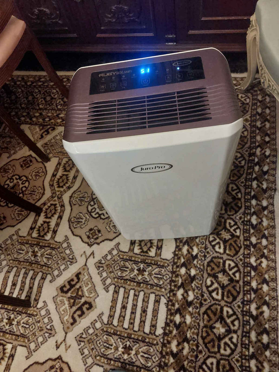 Juro-Pro Ruby Αφυγραντήρας με Συμπιεστή Ιονιστή και Wi-Fi 25lt Μαύρος