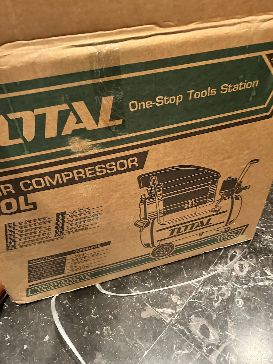 Total Einphasig Luftkompressor 96dB mit Leistung 1.5hp und Lufttank 50Es TC255061E
