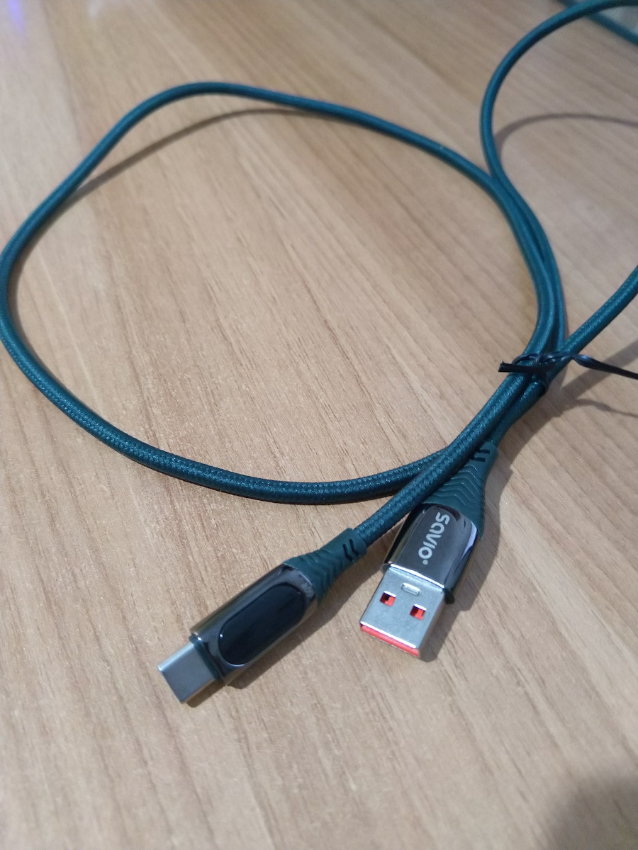 Savio USB 2.0 Cable USB-C male - USB-A 60W Μαύρο 1m CL-172
