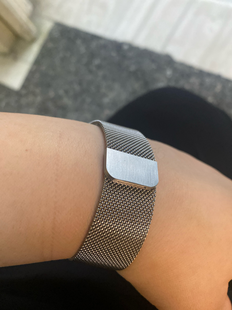 Milanese Protective Frame Armband Rostfreier Stahl Silber (Mi Watch Lite)