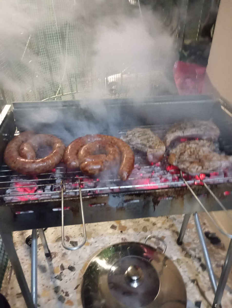 Galvanized Charcoal Grill 60cmx30cm