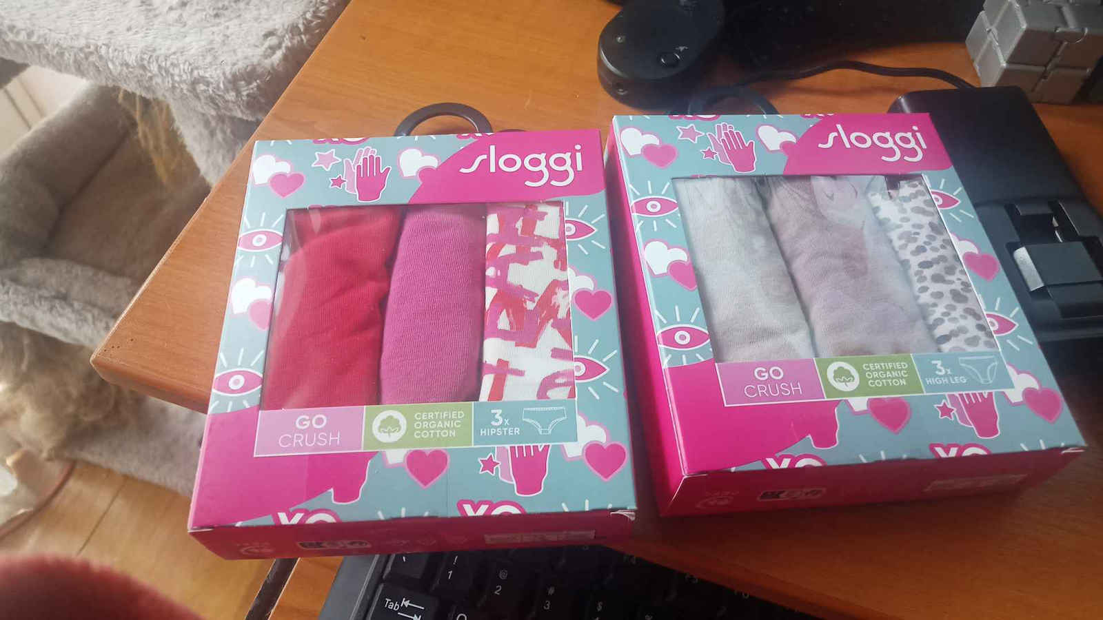 Βαμβακερά Femei Șir de caractere 3Pack cu Dantelă Colorful
