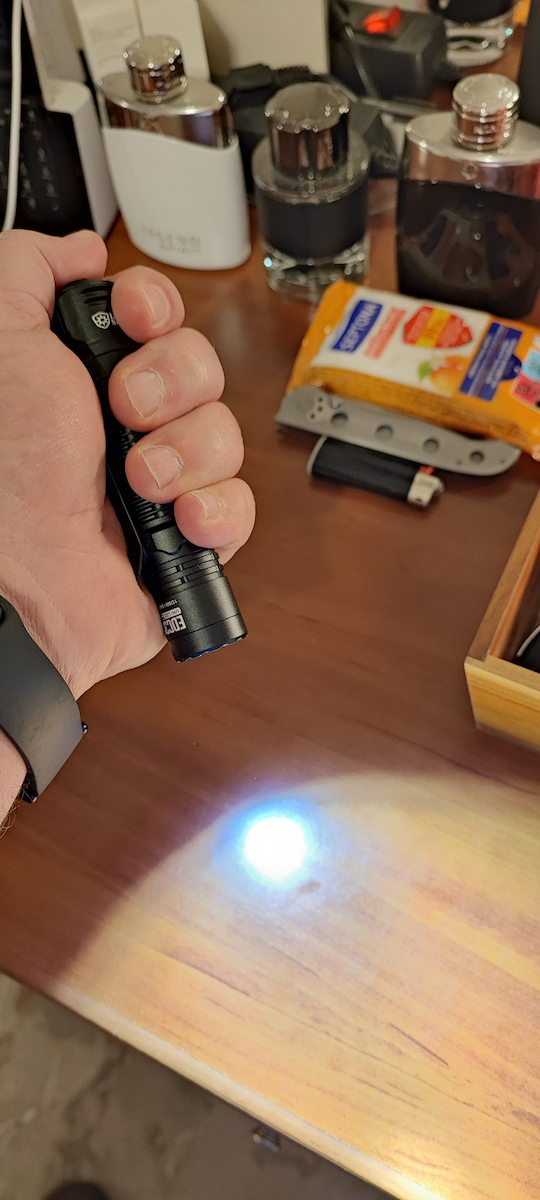 NiteCore Flashlight LED IP68 with Maximum Brightness 3500lm EDC31 Black