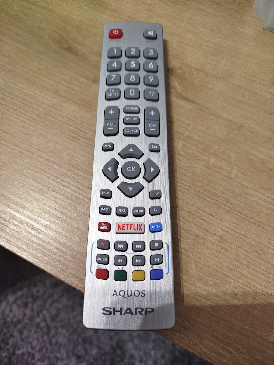 Sharp Aquos DM-1829 Γνήσιο Τηλεχειριστήριο Τηλεόρασης