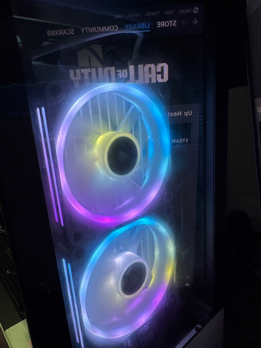 Corsair ICUE Link H100i Water Cooling AIO CPU With 2 120mm Fans And White RGB Lighting