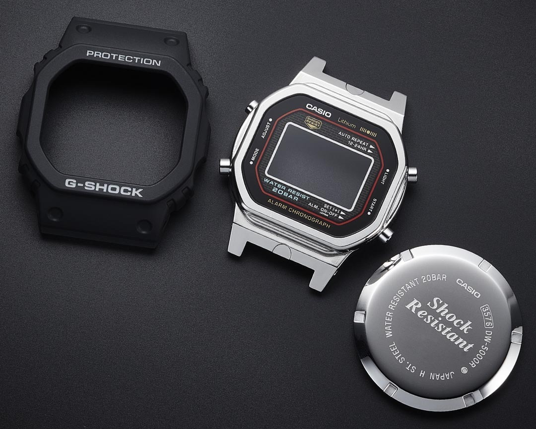 Casio G-shock Ψηφιακό Ανδρικό Ρολόι Χρονογράφος Μπαταρίας με Μαύρο Καουτσούκ Λουράκι