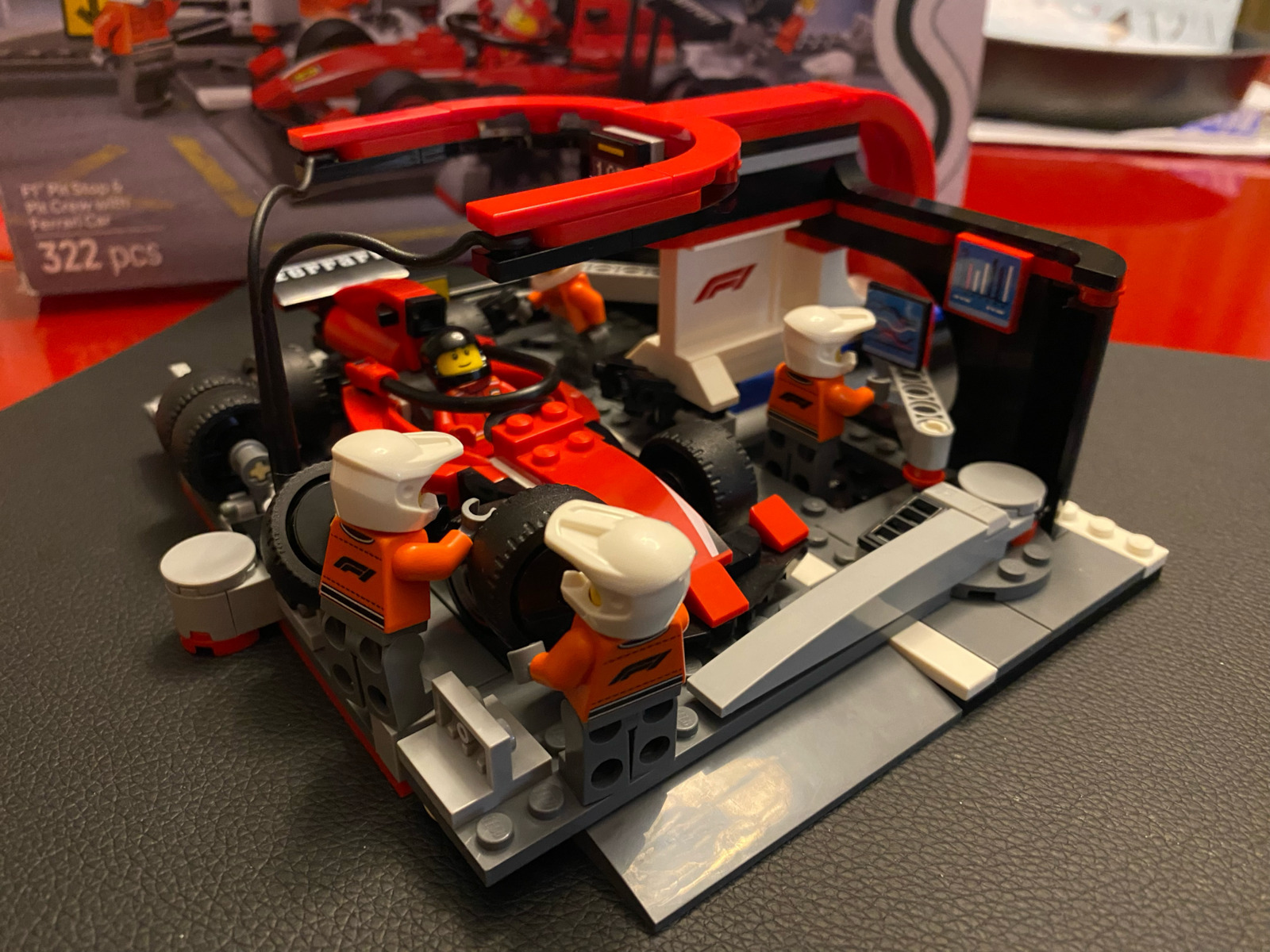 LEGO City F1 Pit Stop & Pit Crew with Ferrari Car for Ages 6+ 322 Pieces