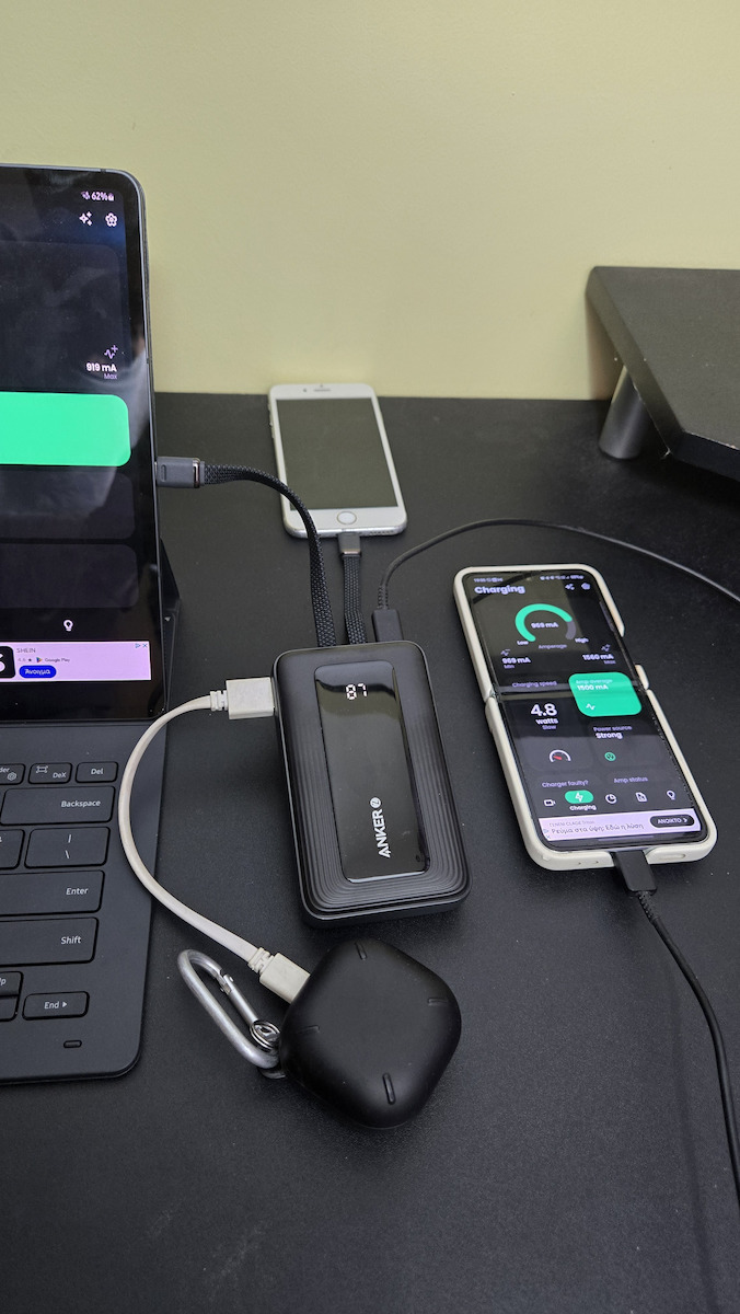 Anker Zolo Power Bank 10000mAh 30W με Θύρα USB-A και Θύρα USB-C Μαύρο