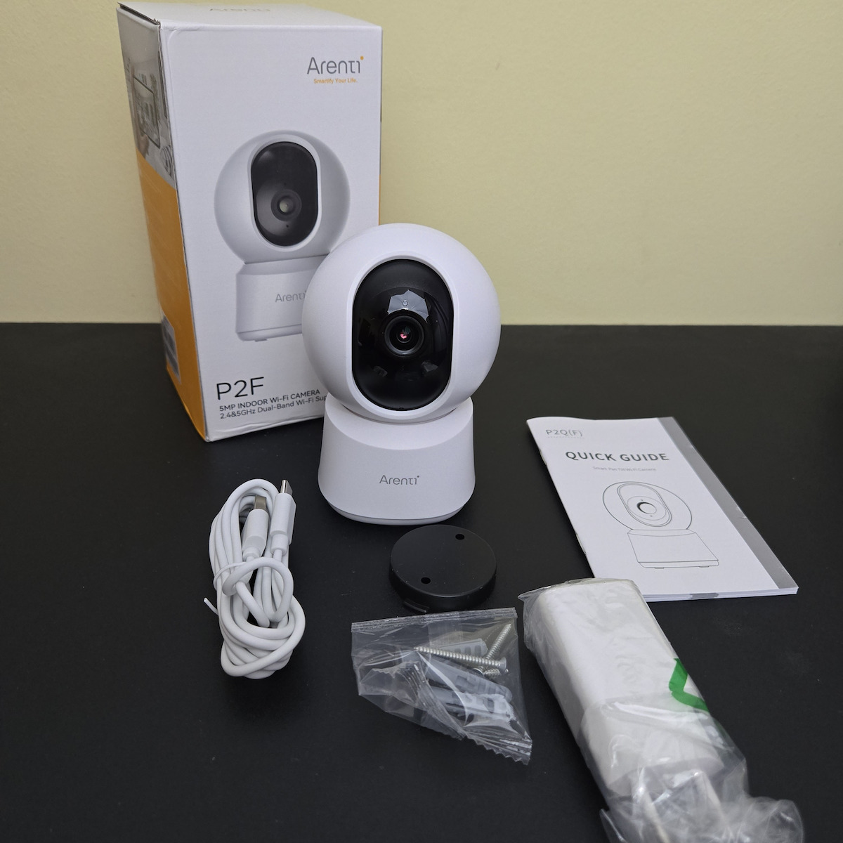 Arenti P2F IP Κάμερα Παρακολούθησης Wi-Fi Full HD+ 5MP με Αμφίδρομη Επικοινωνία