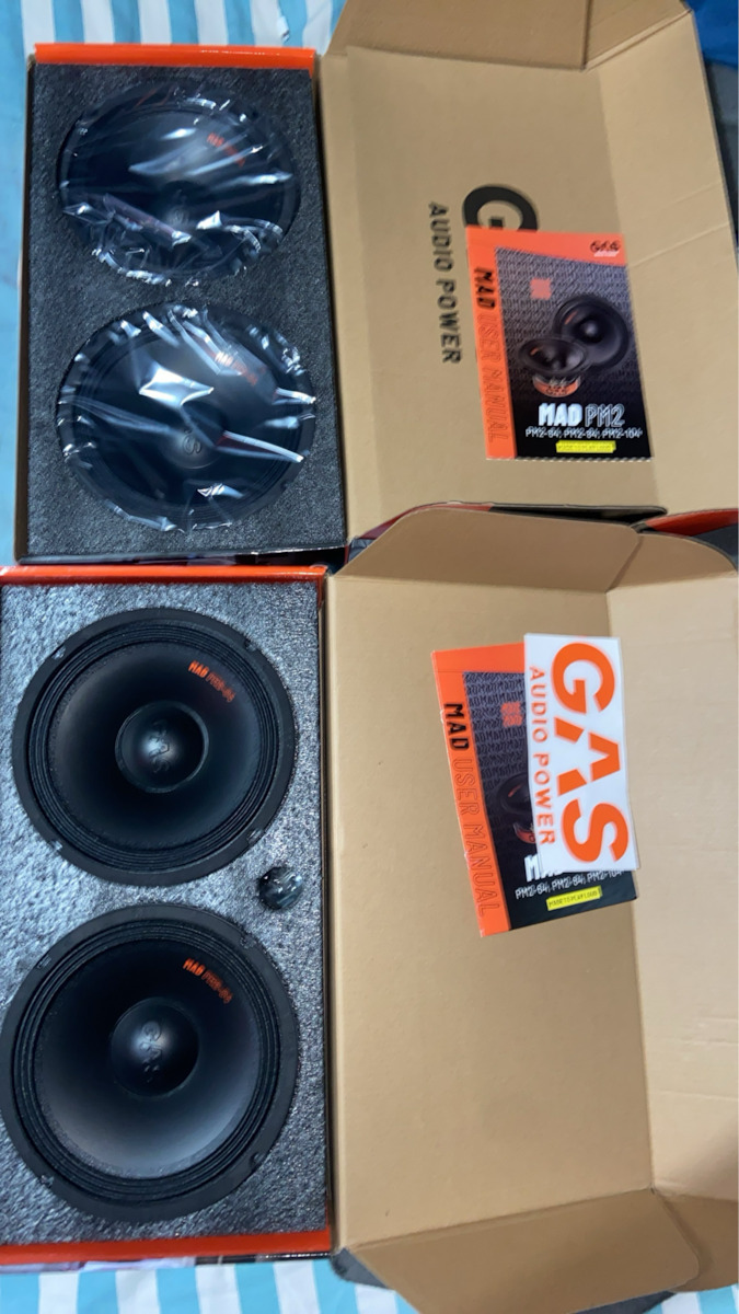 Gas Audio Power Mad PM2-84 Ηχείο Αυτοκινήτου 8" με 125W RMS (Midrange) 1 Τεμάχιο