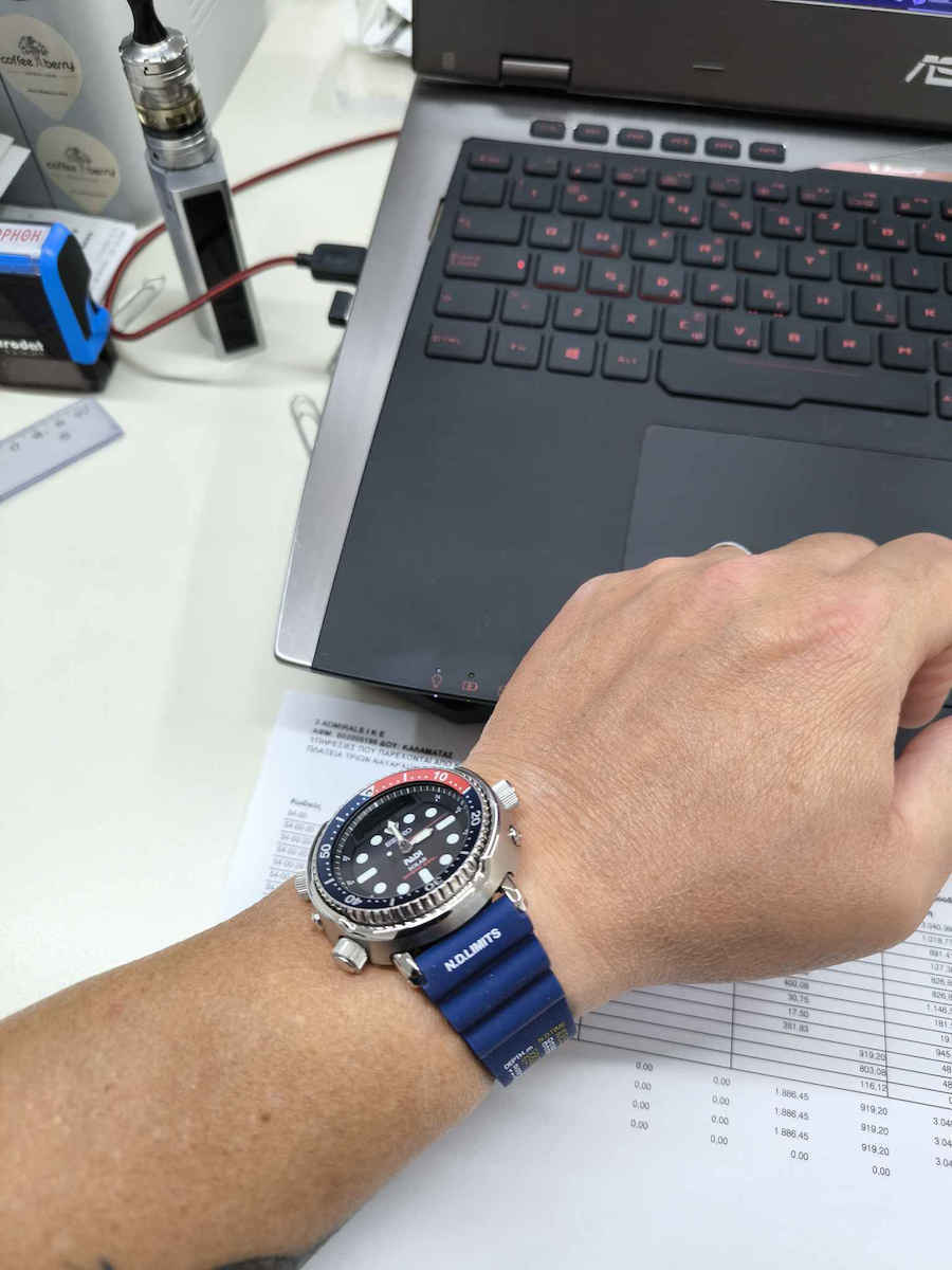 Seiko Prospex Analog/Digital Herrenuhr 47.8mm Chronograph Solar mit Schwarz Kautschukarmband