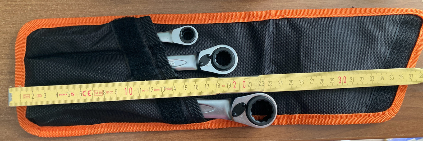 Bahco Set 3 Double Polygon Wrench Straight with Ratchet Mechanism