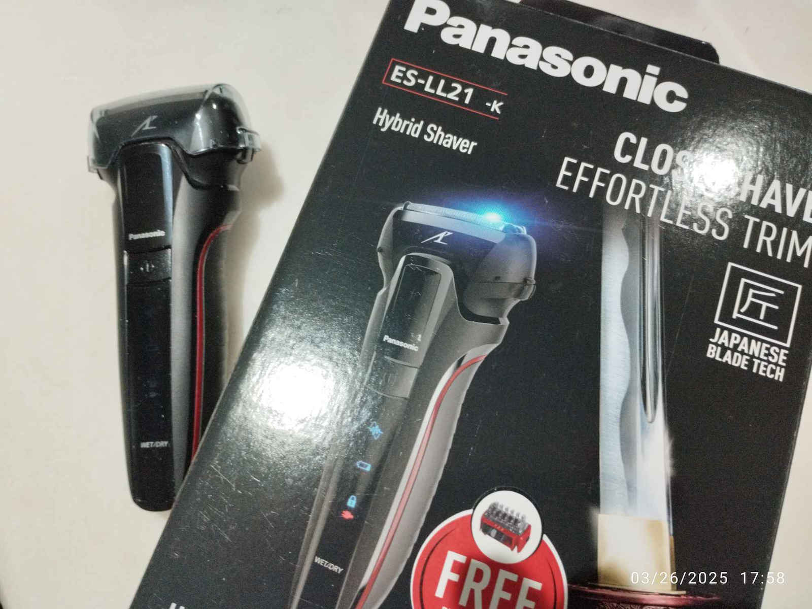 Panasonic ES-LL21-K503 Ξυριστική Μηχανή Προσώπου Επαναφορτιζόμενη
