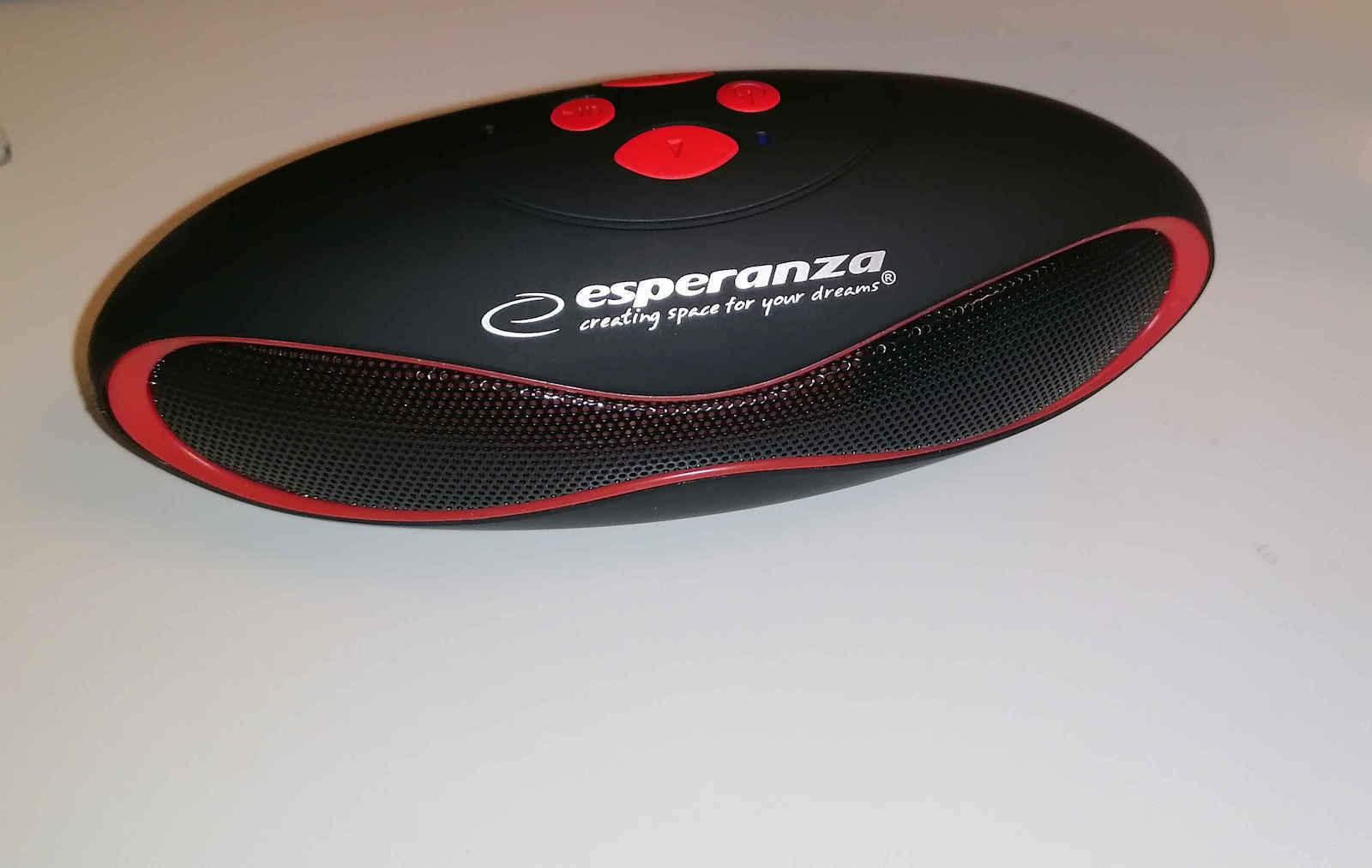 Esperanza Trival Ηχείο Bluetooth 3W με Ραδιόφωνο Μαύρο/Κόκκινο